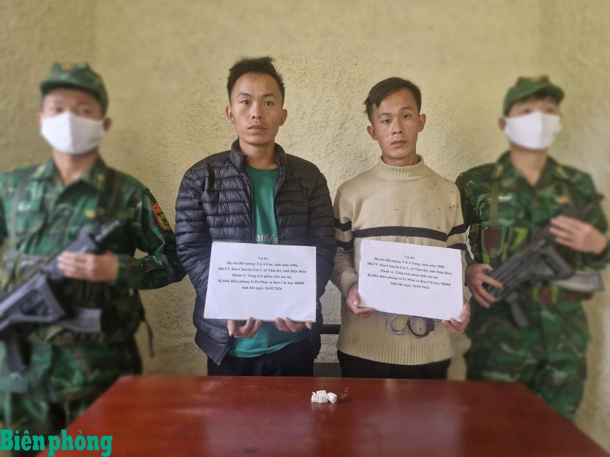 Bắt 2 đối tượng tàng trữ trái phép chất ma túy